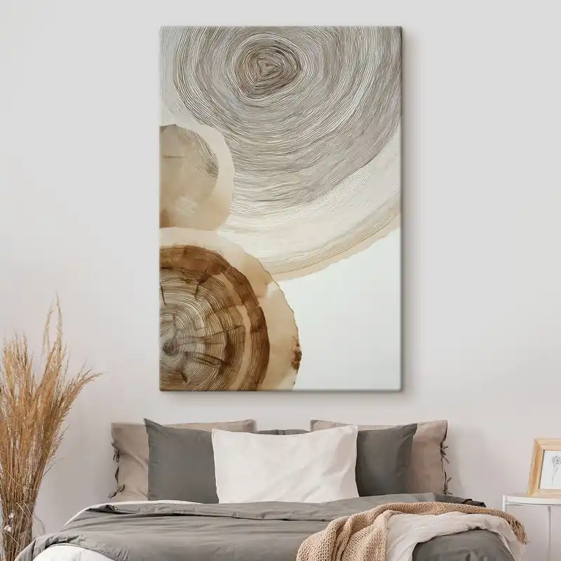 Pictură pe pânză inele anuale abstracte ale copacilor Nr s47934 Super ofertă