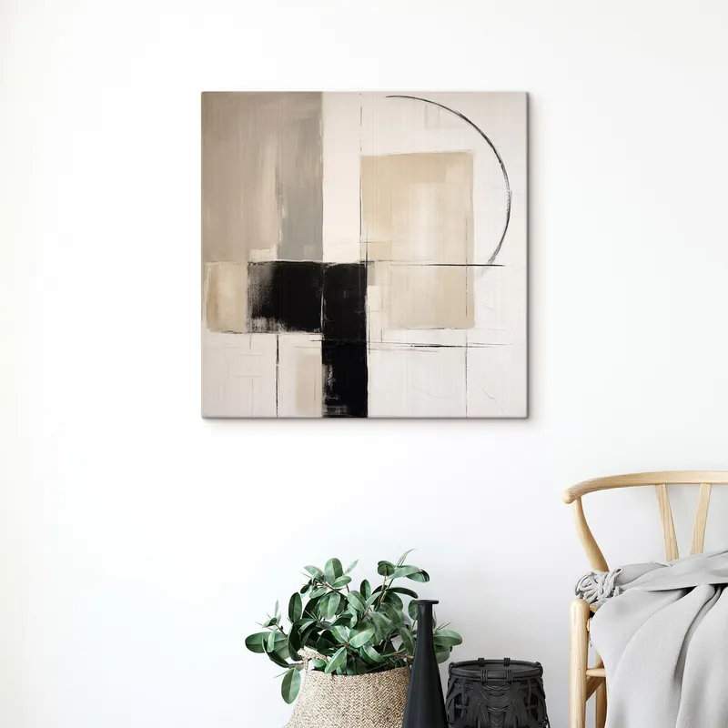 Pictură pe pânză pictură geometrică abstractă modernă Nr s48072 Chilipir