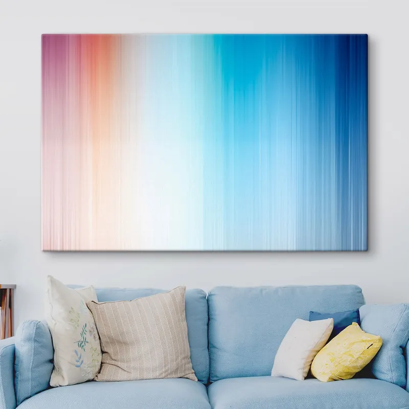 Pictură pe pânză Gradient lin de la cald la albastru Nr s48090 Reducere