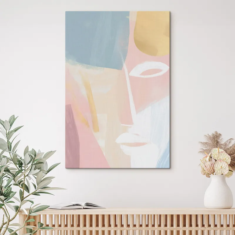 Pictură pe pânză Față abstractă Nr s48011 Lichidare de stoc