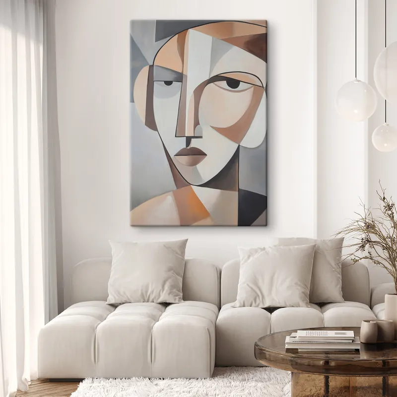 Pictură pe pânză Un portret cubist modern Nr s48012 Ieftin