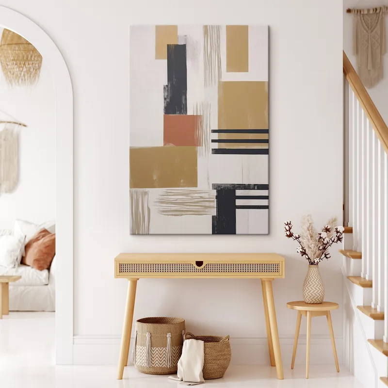 Pictură pe pânză Abstracție modernă cu imitație de textură uzată Nr s48160 Mai ieftin
