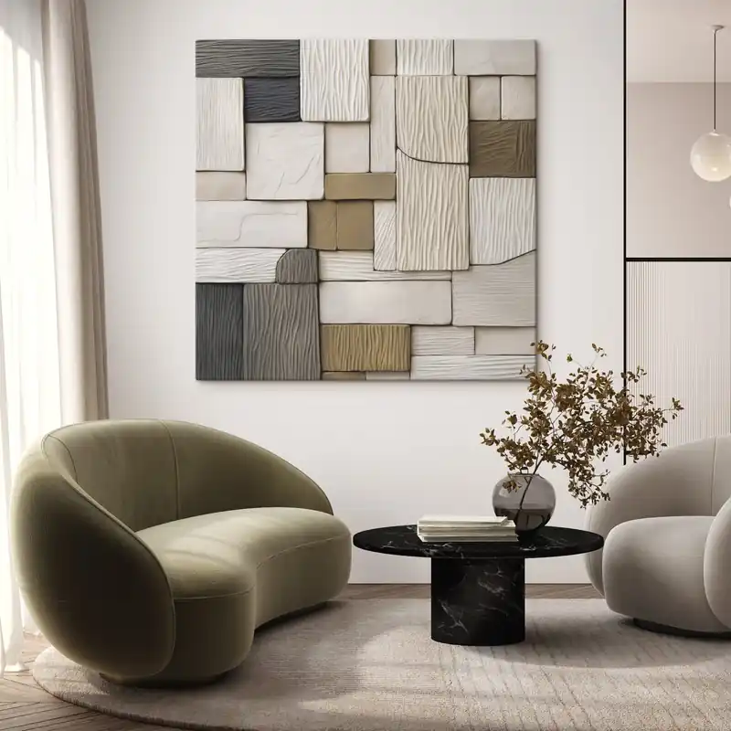 Pictură pe pânză Compoziție abstractă Nr s48165 Livrare rapidă