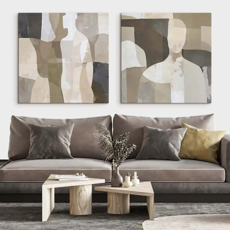 Pictură pe pânză Siluete abstracte Nr m30064 Vezi acum