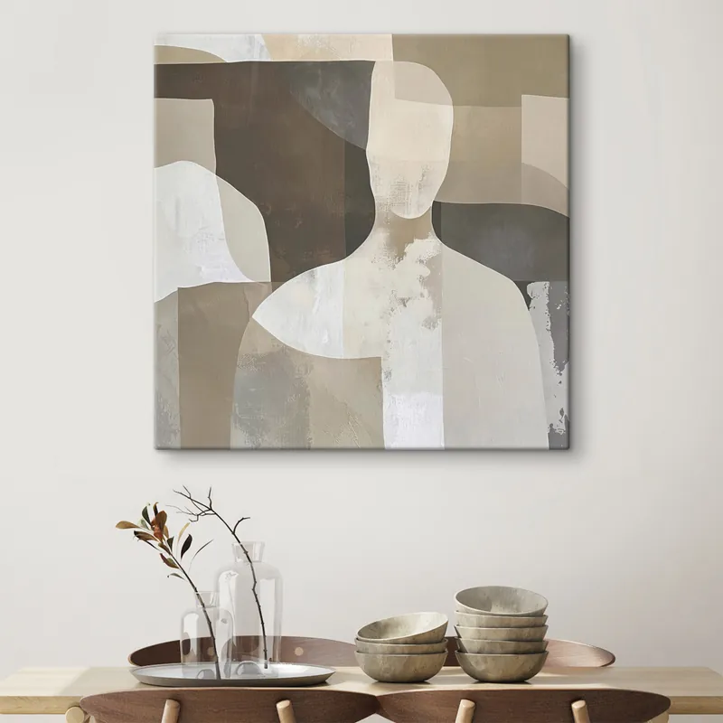 Pictură pe pânză Siluetă abstractă Nr s48017 Cel mai bun preț