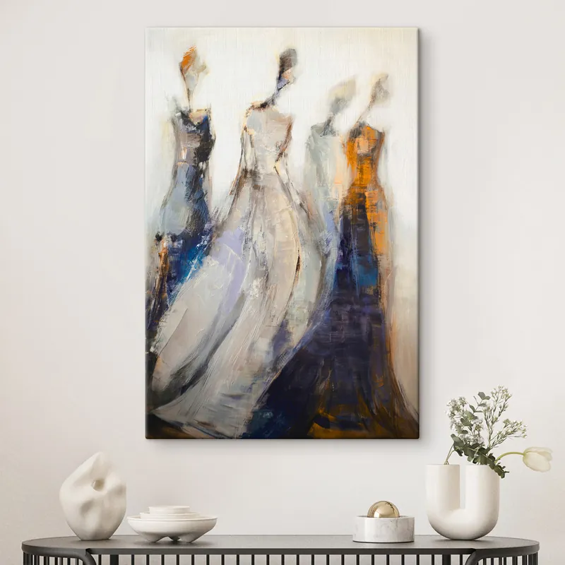 Pictură pe pânză Siluete feminine abstracte elegante Nr s48180 Ieftin