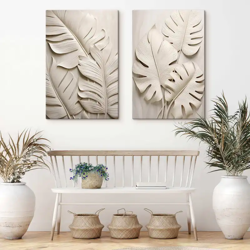 Cel mai bun preț Pictură pe pânză Frunze de Monstera Nr m30159