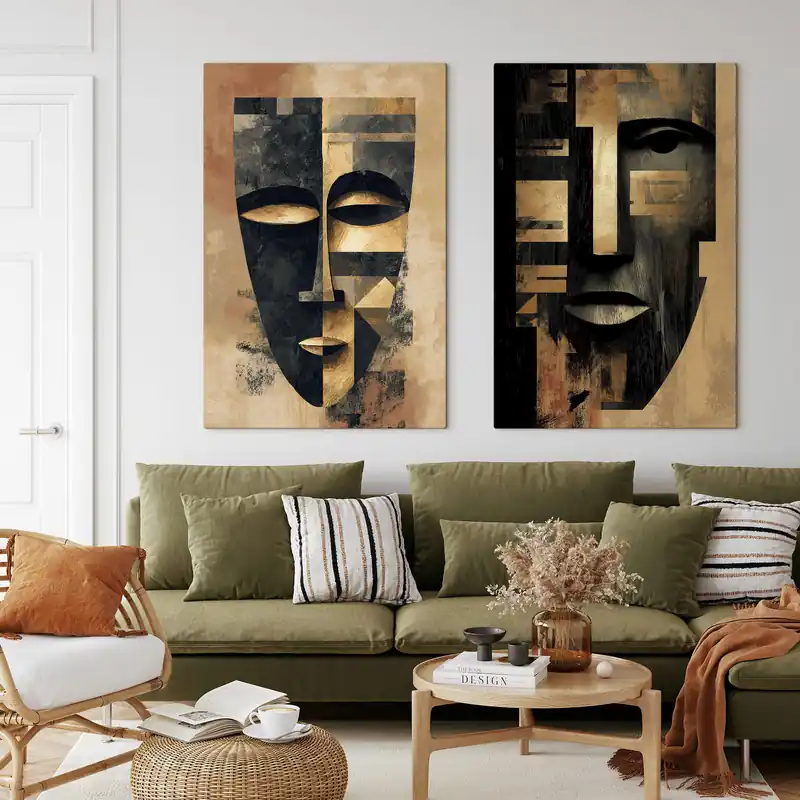 Pictură pe pânză Față geometrică abstractă Nr m30160 Ofertă specială