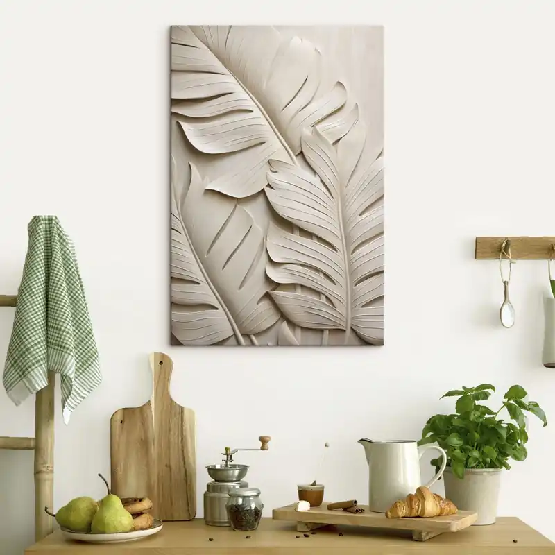 Discount Pictură pe pânză Frunze Nr s48244