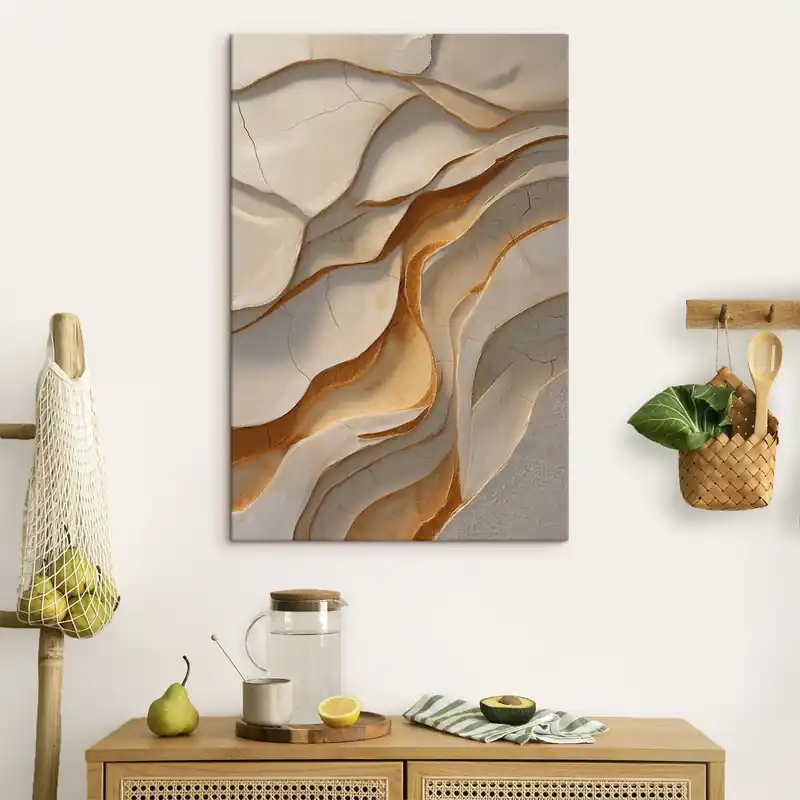 Pictură pe pânză Valuri abstracte Nr s48313 Mai ieftin