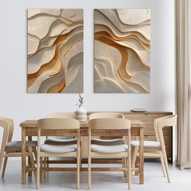 Pictură pe pânză Valuri abstracte Nr m30182 Cumpărături sigure
