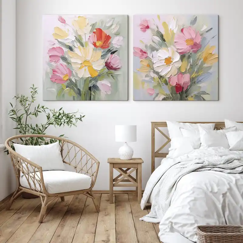 Ofertă specială Pictură pe pânză Buchet imitație de pictură Nr m30185