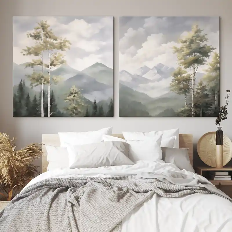 Ofertă limitată Pictură pe pânză Imitarea peisajului montan de pictură Nr m30215