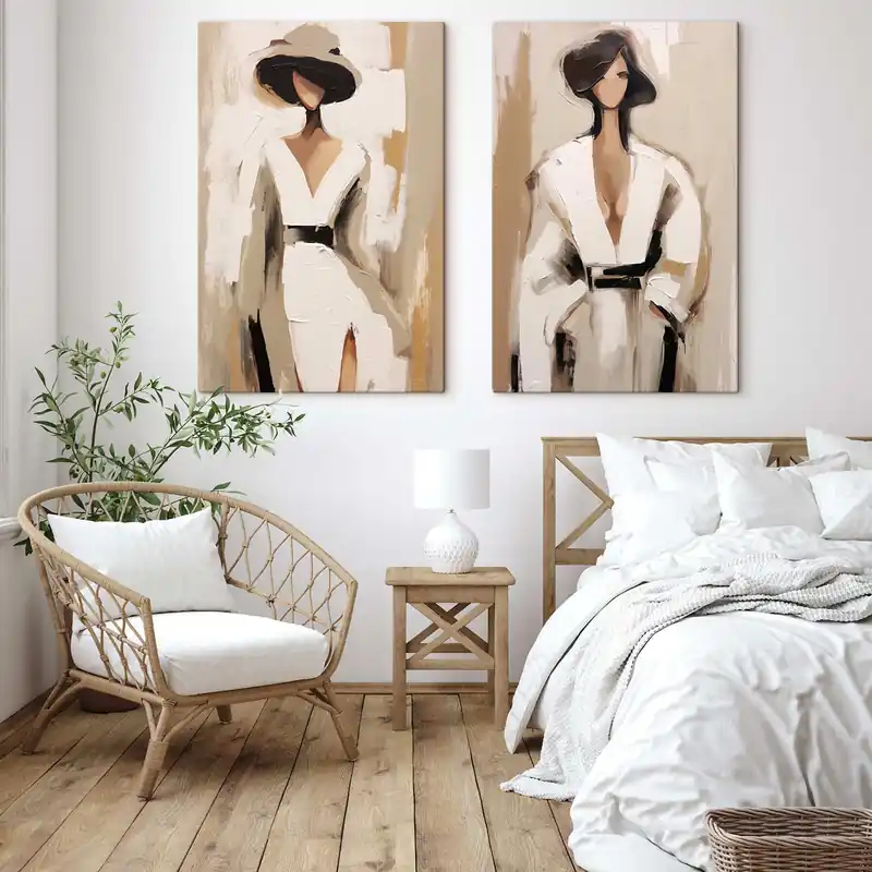 Reducere Pictură pe pânză Set de portrete de femei Nr m30218