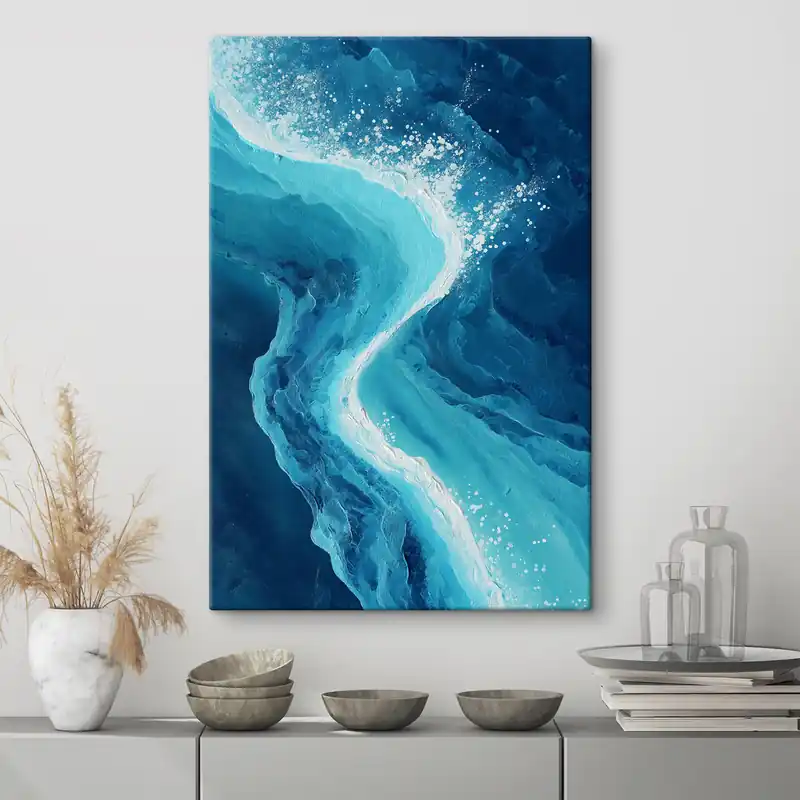 Cumpără online Pictură pe pânză Modelul „Valuri oceanice” Nr s48452
