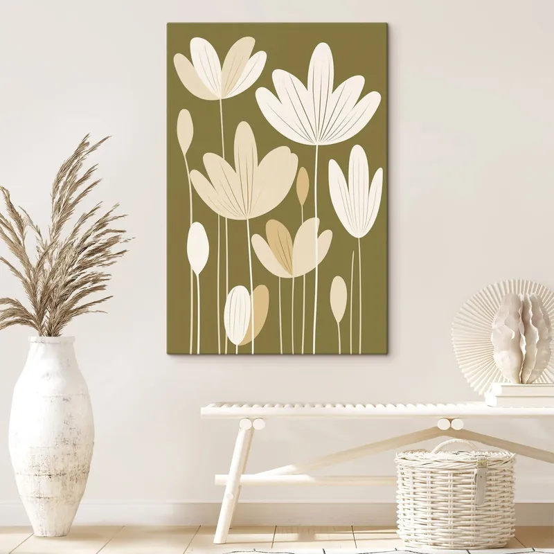 Calitate înaltă Pictură pe pânză Flori stilizate într-un stil minimalist Nr s48349