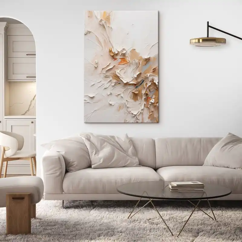 Cel mai vândut Pictură pe pânză Tușe abstracte ușoare, în nuanțe delicate Nr s48489