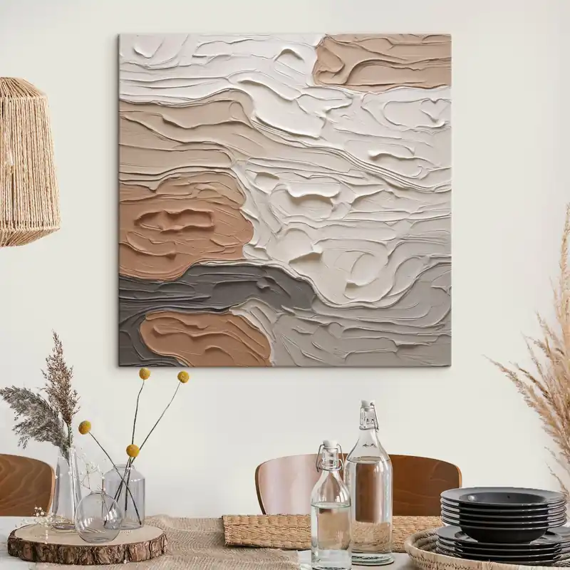 Comandă acum Pictură pe pânză Compoziție abstractă imitație de pictură Nr s48508