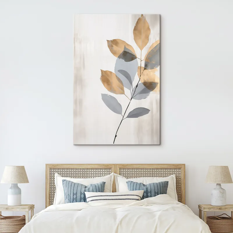 Pictură pe pânză Ramură botanică minimalistă Nr s48510 Noutate