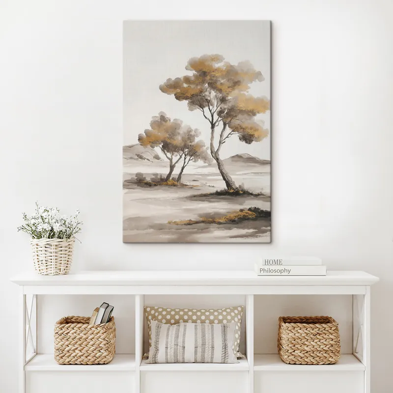 Pictură pe pânză Peisaj abstract cu copaci Nr s48513 Noutate