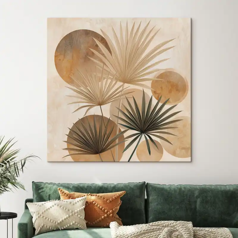 Ultima șansă Pictură pe pânză Abstract frunze de palmier Nr s48518