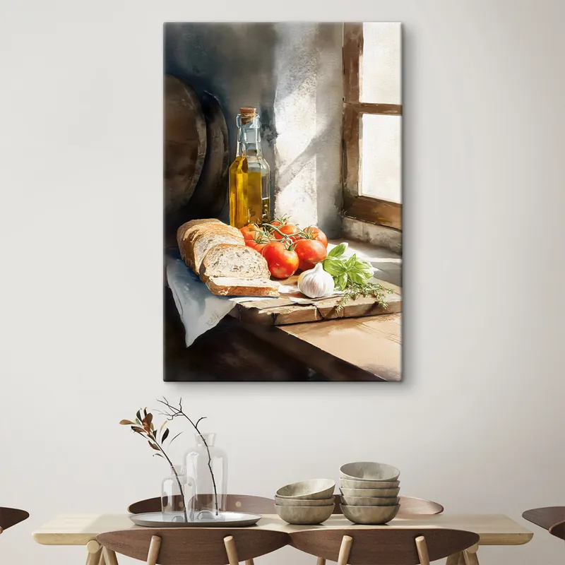 Pictură pe pânză o natură moartă în stil rustic Nr s48553 Ieftin