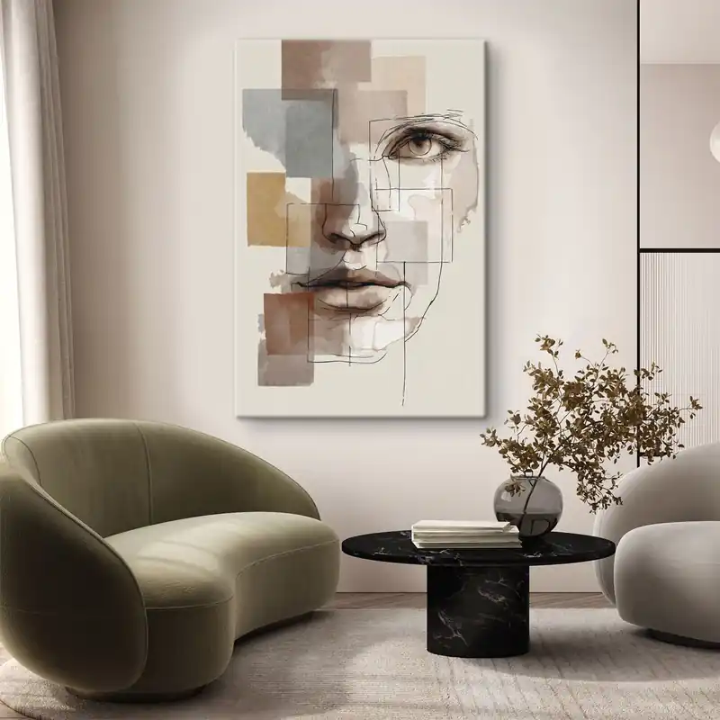 Ofertă exclusivă Pictură pe pânză Față abstractă Nr s48561