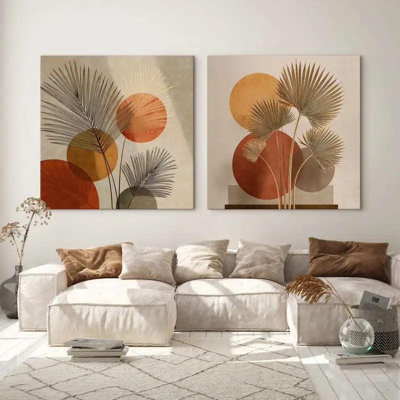 Popular Pictură pe pânză Abstract frunze de palmier Nr m30265
