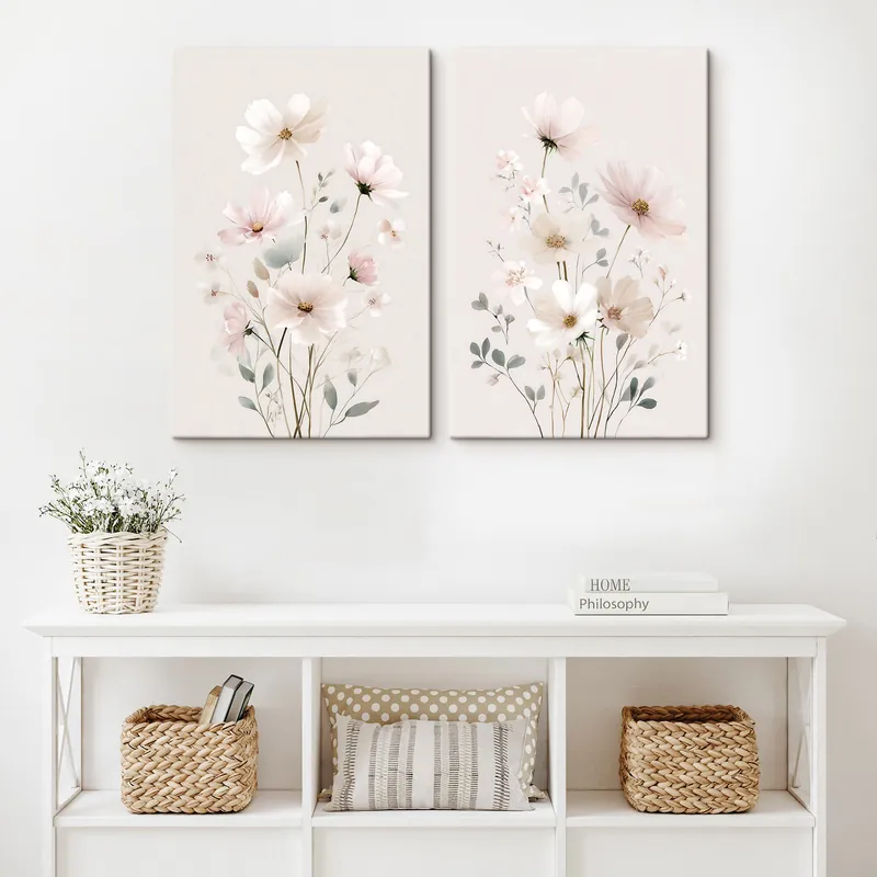 Pictură pe pânză flori sălbatice delicate Nr m30263 Ieftin