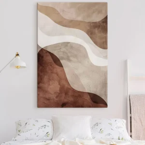 Pictură pe pânză Abstracție modernă, nuanțe calde Nr s48580 Popular