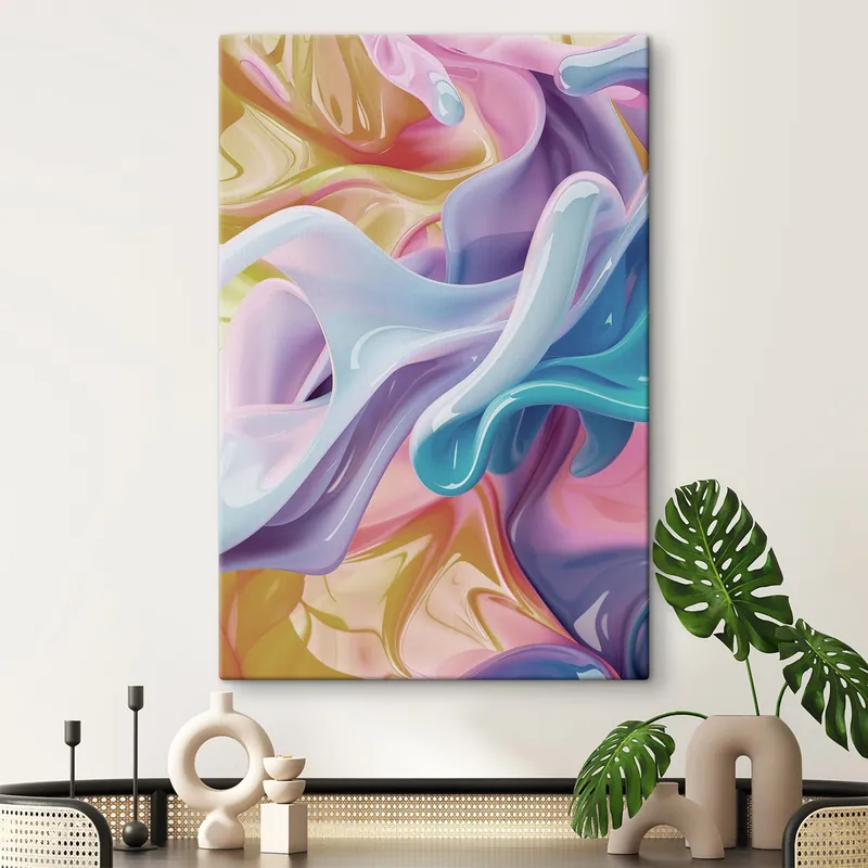 Promoție Pictură pe pânză Artă abstractă, culori dinamice Nr s48582
