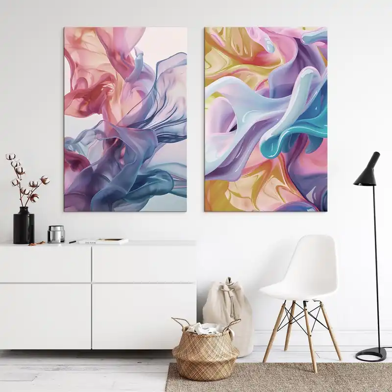 Pictură pe pânză Forme colorate Nr m30276 Cumpără online
