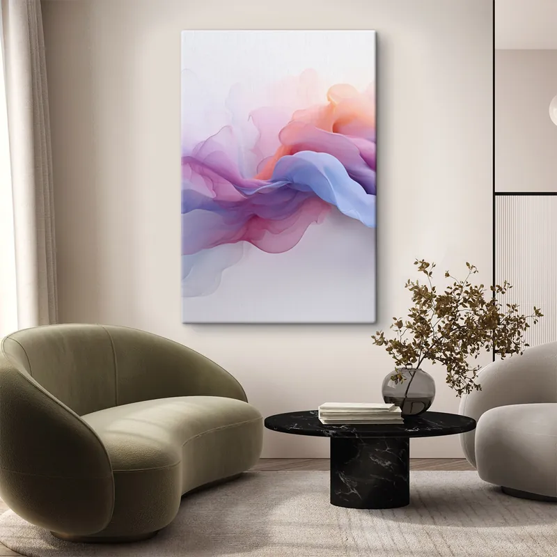 Livrare rapidă Pictură pe pânză Roz și violet abstract Nr s48637