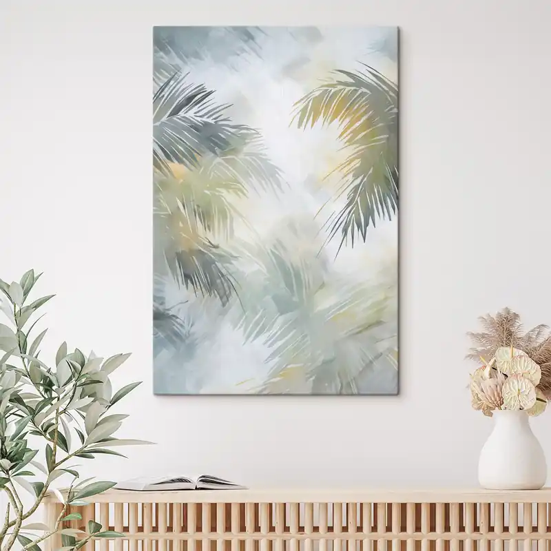Pictură pe pânză Pictură abstractă care imită vegetația Nr s48687 Cumpără online