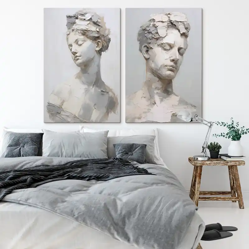 Pictură pe pânză Bust antic, imitație de pictură Nr m30293 Calitate înaltă