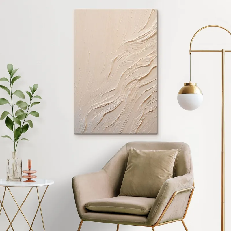 Cumpără acum Pictură pe pânză Textură picturală abstractă cu linii ondulate și curgătoare Nr s48624