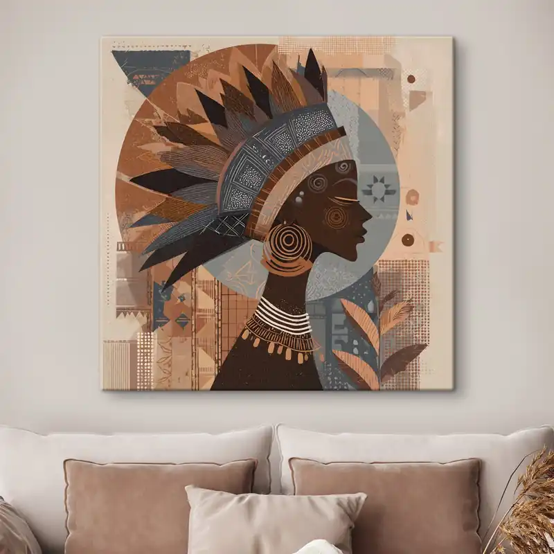 Pictură pe pânză femeie africană Nr s48794 Vezi acum