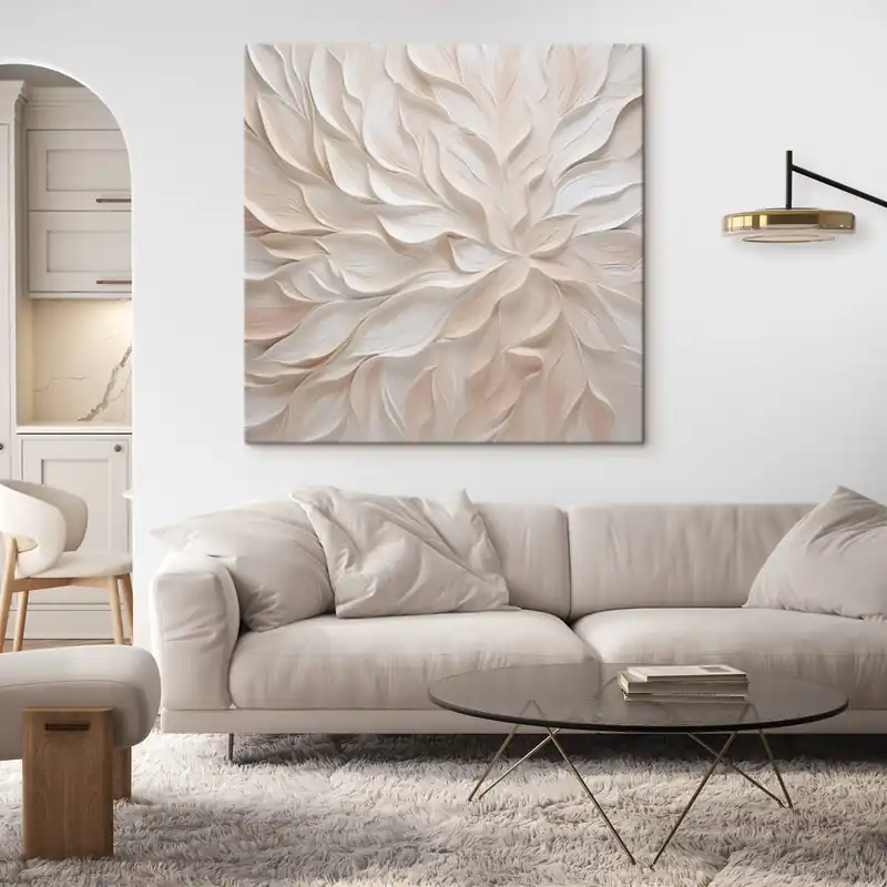 Pictură pe pânză Petale abstracte, imitație de pictură Nr s48759 Plată securizată