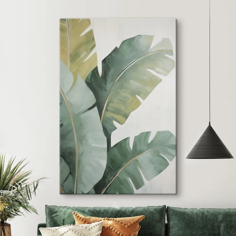 Pictură pe pânză Pictură care imită frunzele Nr s48764 Expediere rapidă