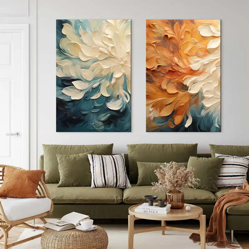 Ofertă exclusivă Pictură pe pânză Abstracție, imitație de pictură în ulei Nr m30378