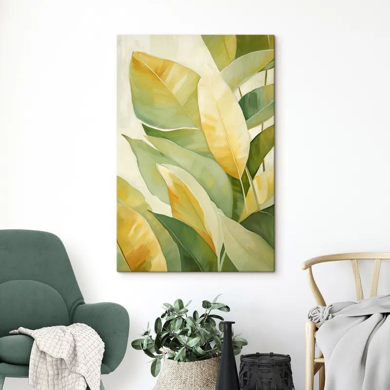 Premium Pictură pe pânză Frunze Nr s48938