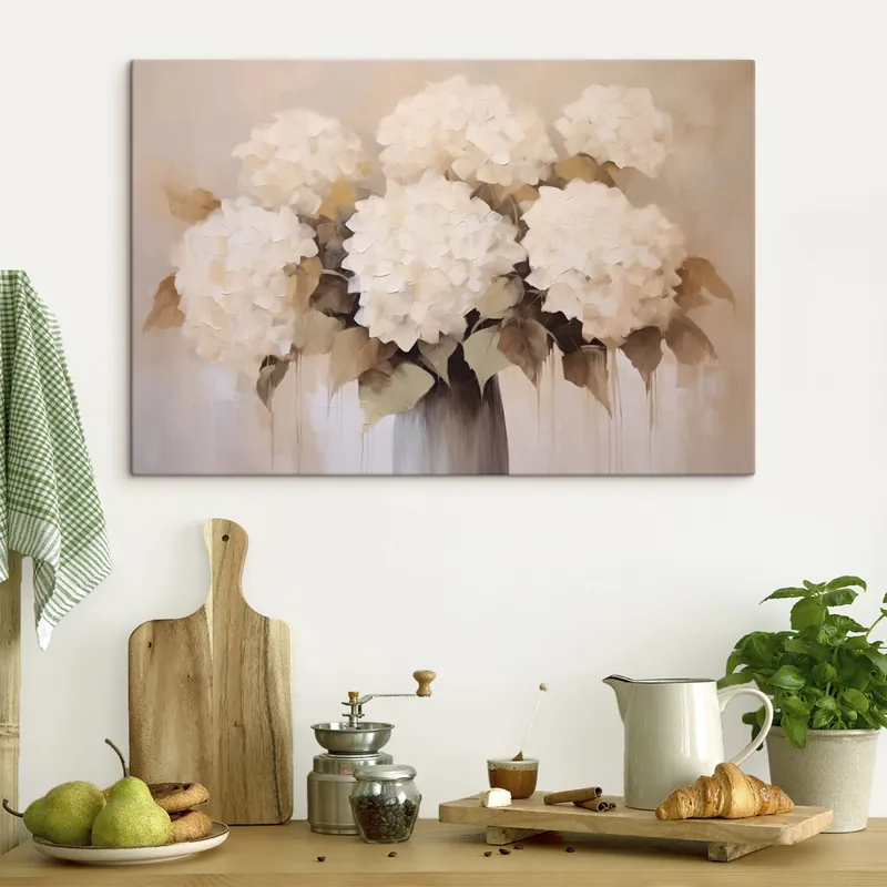 Reducere Pictură pe pânză Hortensie în stil vintage Nr s48945