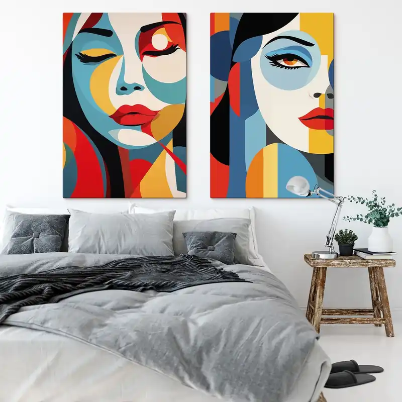 Ieftin Pictură pe pânză Portrete abstracte Nr m30402