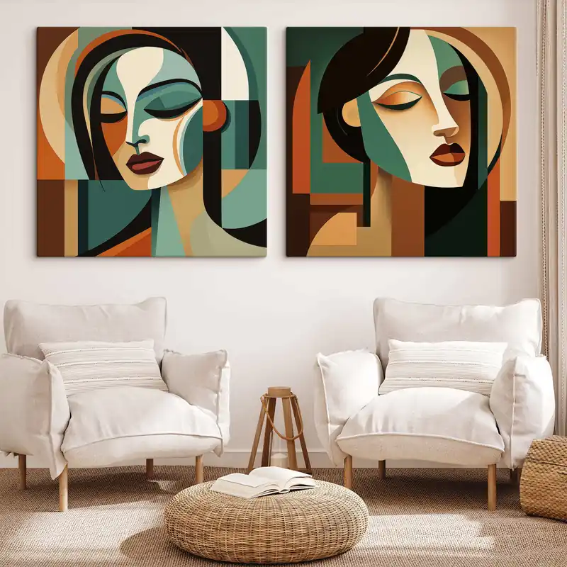 Ofertă exclusivă Pictură pe pânză Portrete abstracte Nr m30403