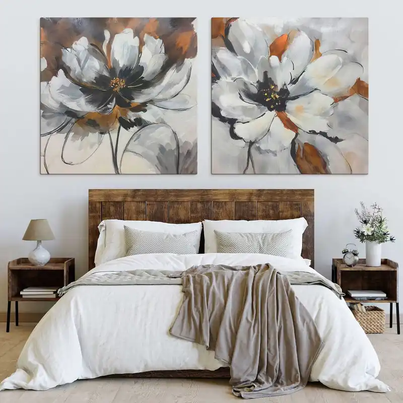Pictură pe pânză Abstracție cu o floare Nr m30389 Plată sigură