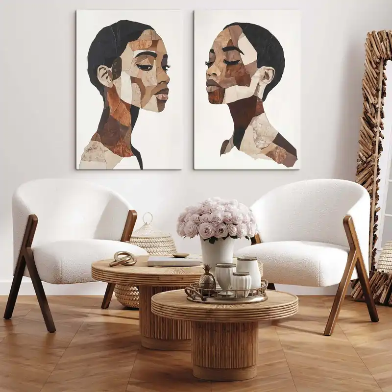 Preț mic Pictură pe pânză Portret abstract al unei femei Nr m30390