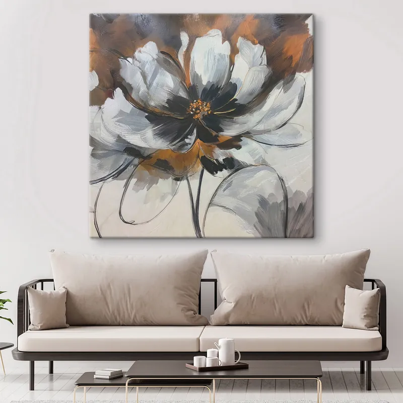 Mai ieftin Pictură pe pânză Abstracție cu o floare Nr s48696