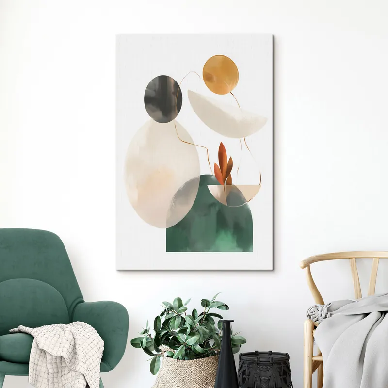 Vezi acum Pictură pe pânză O compoziție abstractă cu forme geometrice Nr s48963