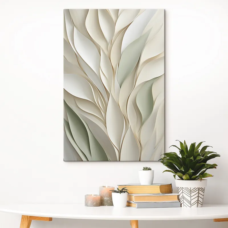 Pictură pe pânză Compoziție abstractă cu plante Nr s48986 Expediere rapidă