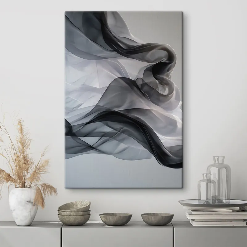 Pictură pe pânză Abstract fumuriu Nr s49035 Lichidare de stoc